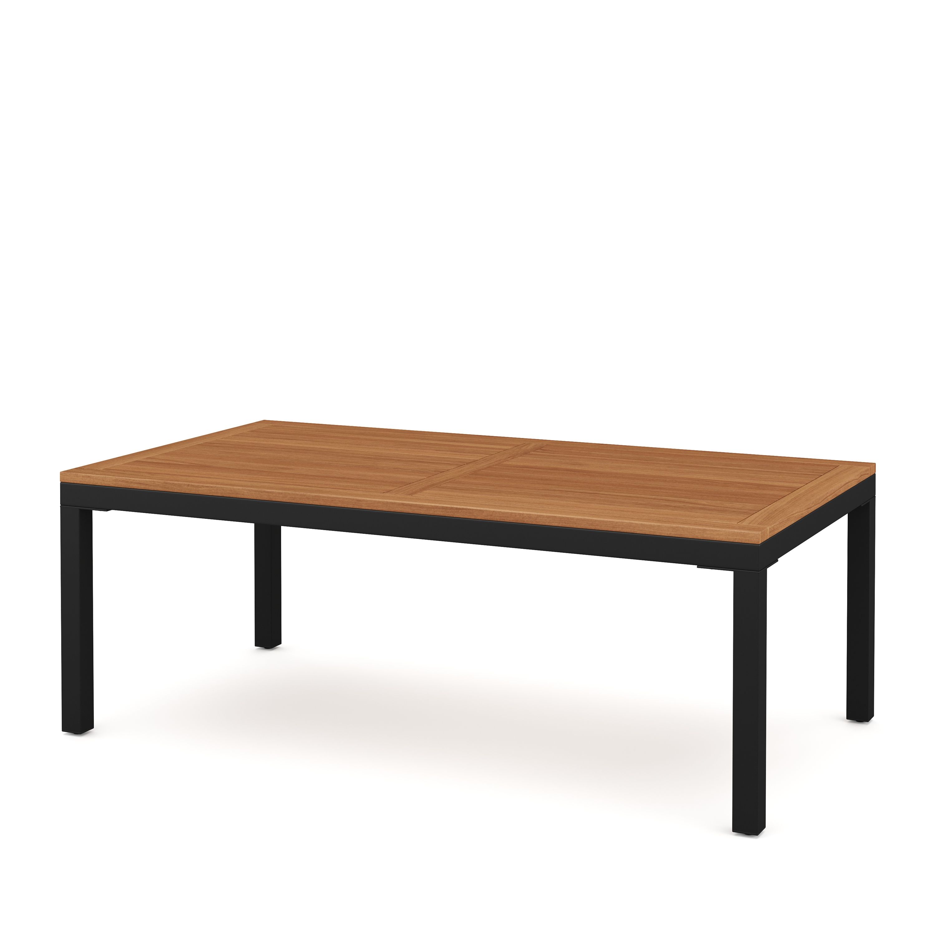 Lounge Holz MARLA schwarz/natur/grau