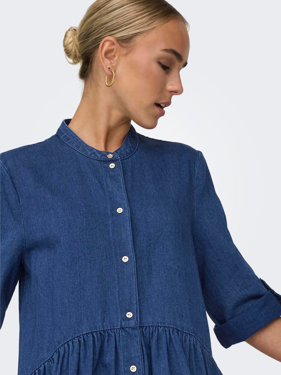 ONLCHICAGO Kurzes Kleid Dark Blue Denim