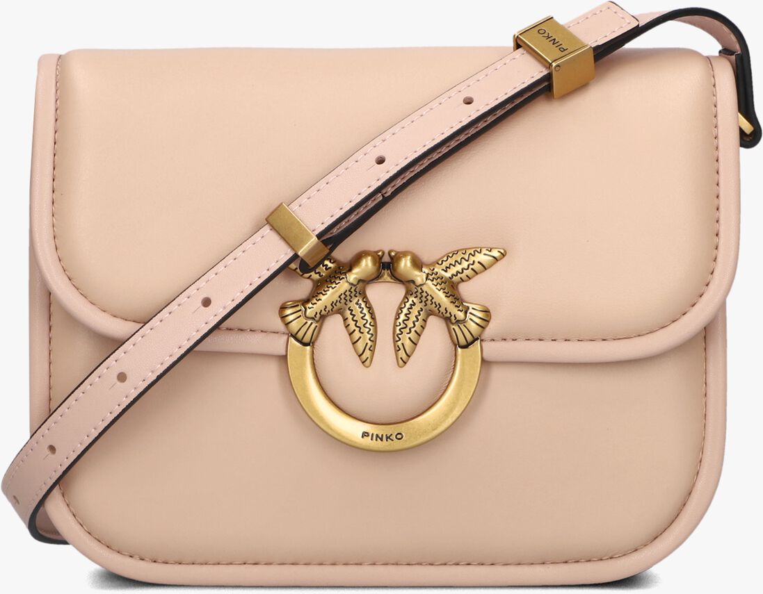 roze pinko schoudertas love box bag