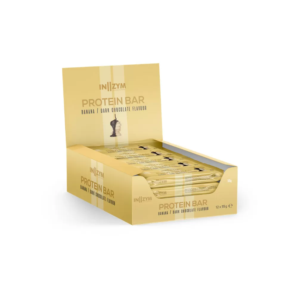 INZYM Protein Bar Banan & Mørkchokolade - 55 g.