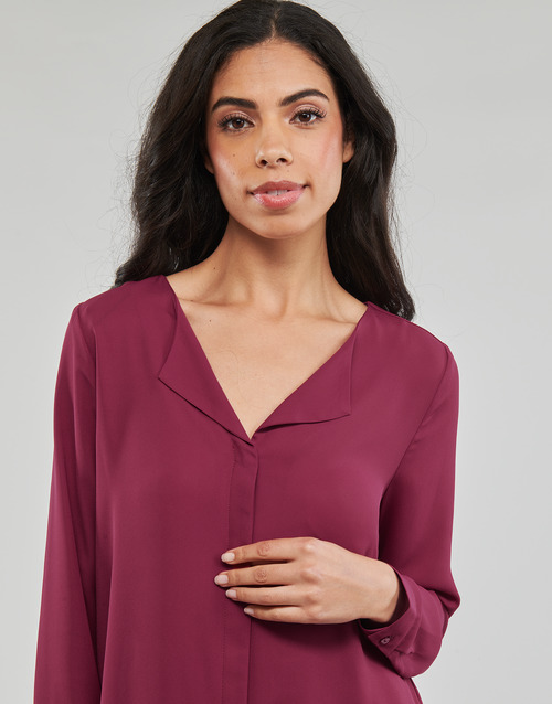 Vila - VILUCY L/S SHIRT - Bordeaux