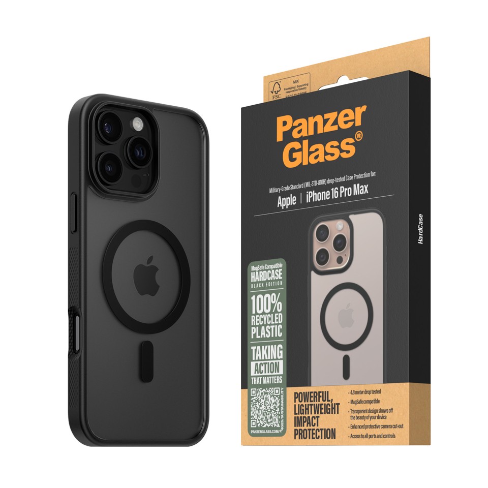 PanzerGlass - HardCase MagSafe - iPhone 16 Pro Max - Sort