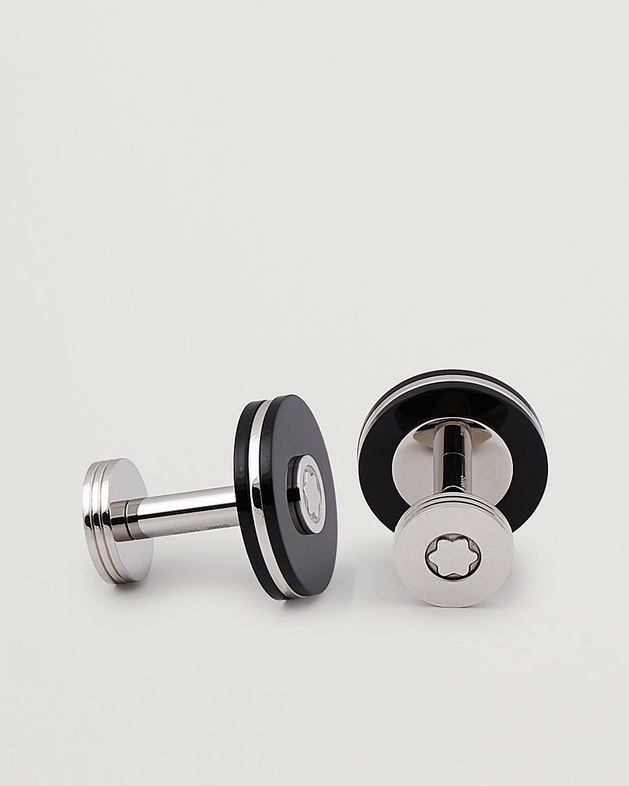 Montblanc Cufflinks Steel Black
