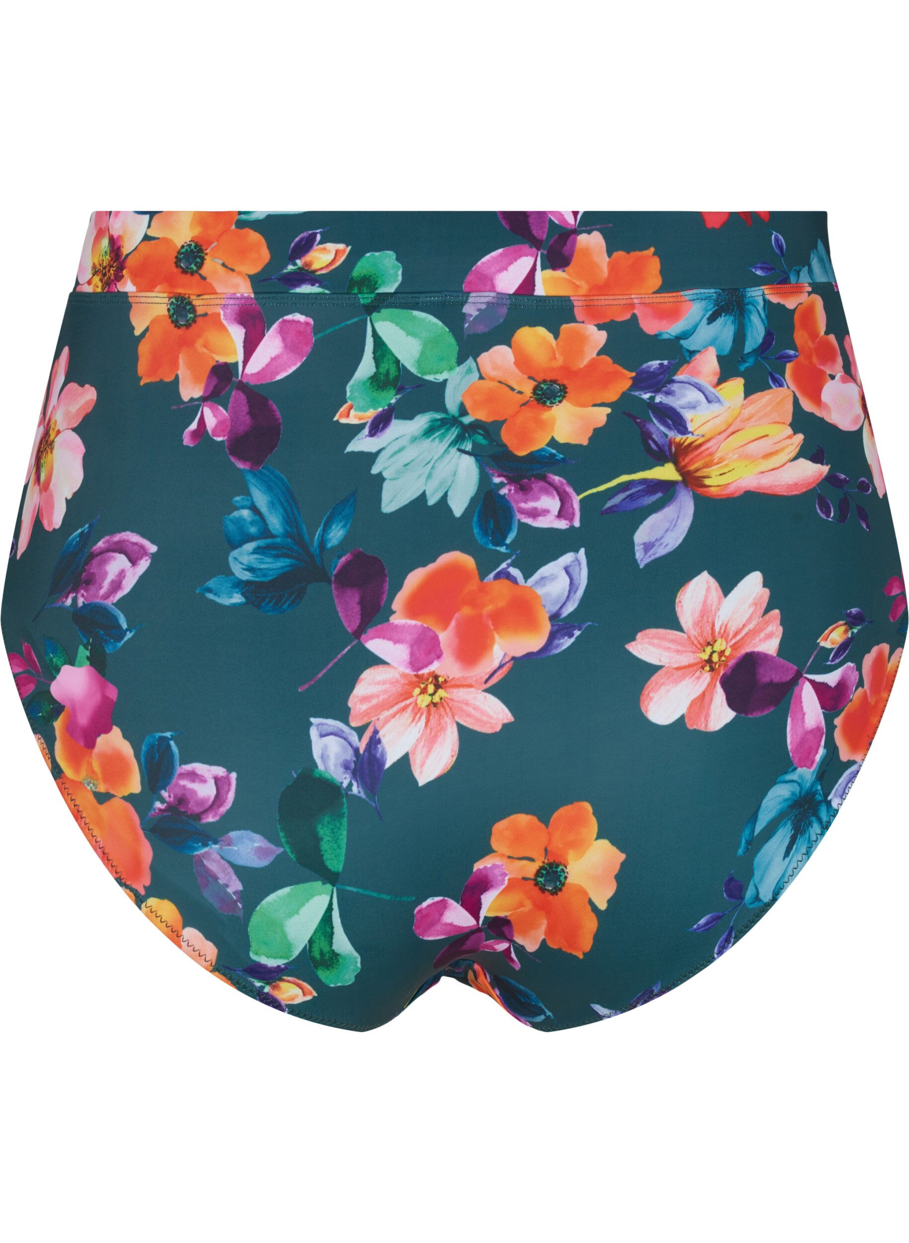Bikini trusser med print og høj talje