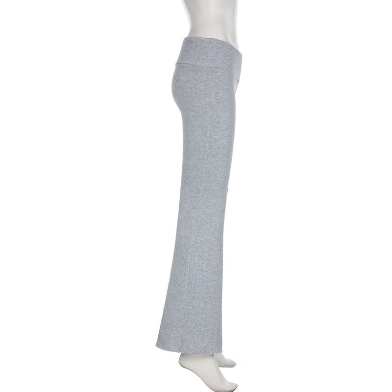 BrickBlack - Lage, effen, uitlopende joggingbroek