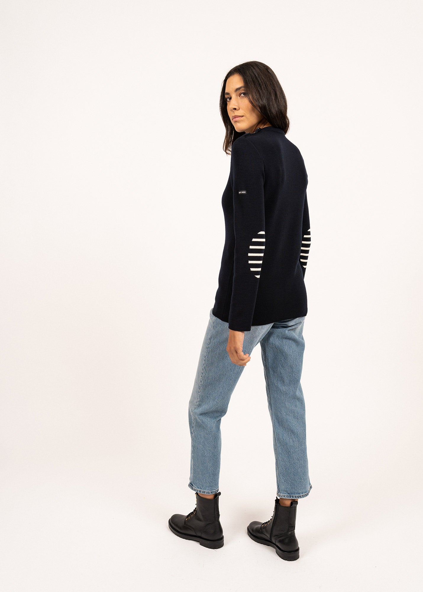 Pull marin uni Brégançon