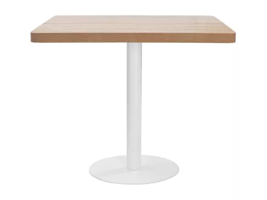 Table de bistro Marron clair 80x80 cm MDF