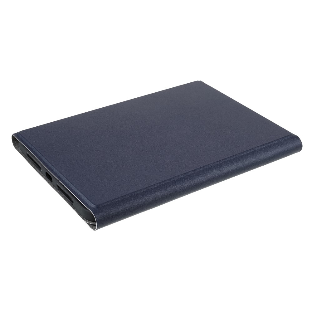 iPad Mini 7 (2024) / Mini 6 (2021) Leder Tasche Magnet Bluetooth Tastatur Abnehmbar (QWERTY) - Dunkelblau