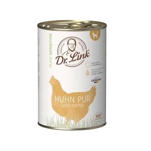 Alimento úmido enlatado Dr. Link sabor frango para cães
