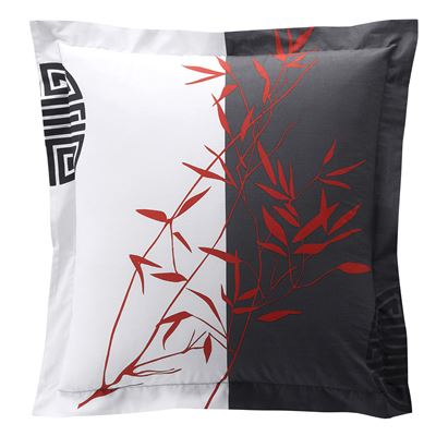 Linge de lit motif bambous - BECQUET CRÉATION