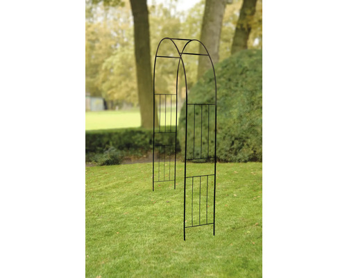 Esschert's Garden rozenboog, traliewerk, 134,5 x 37 x 220,5 cm, ijzer, zwart