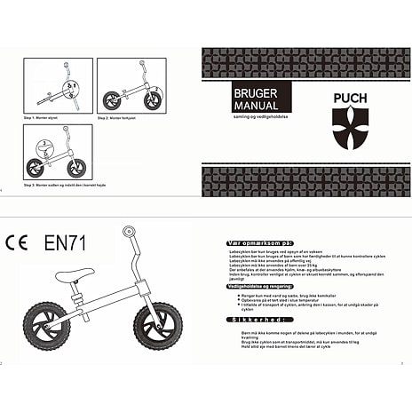 Puch Cherry pige løbecykel 1 gear 12