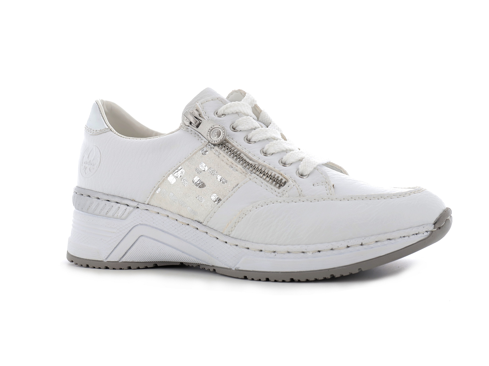 Rieker-N4322 Synthétique Blanc