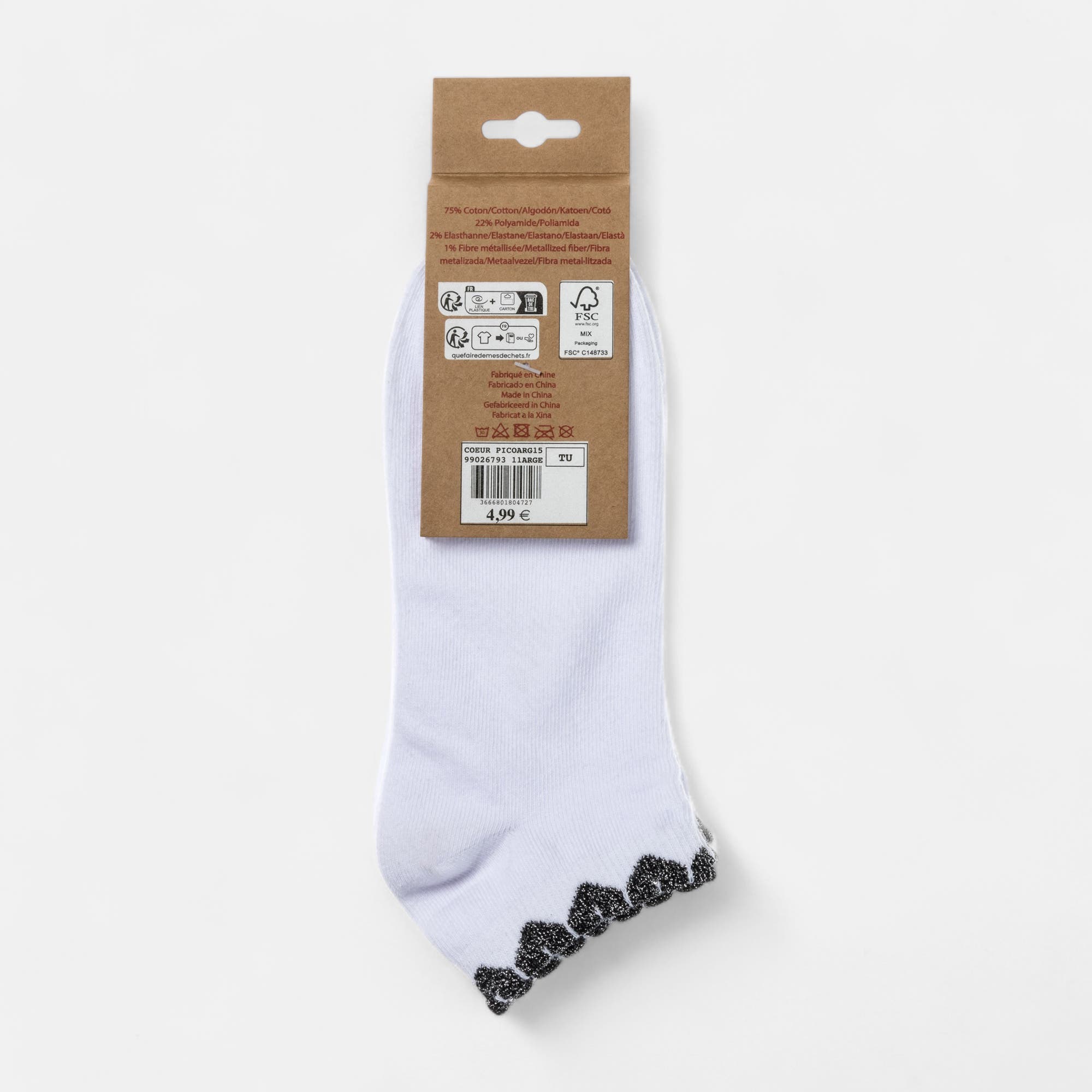 Chaussettes Femme argent