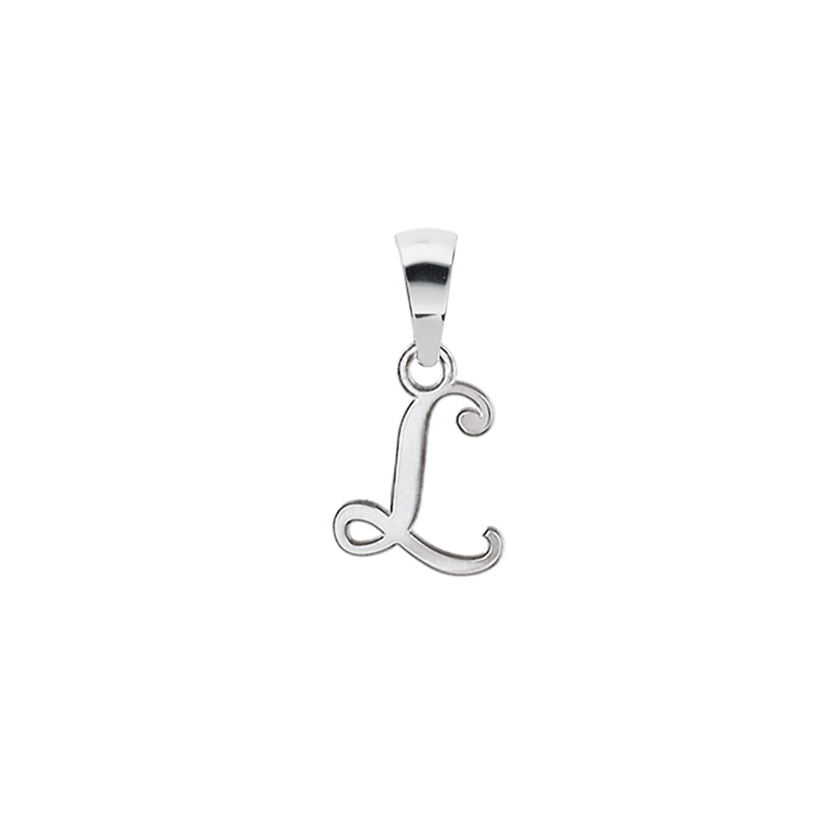Pendentif Initiale Lettre L - Argent