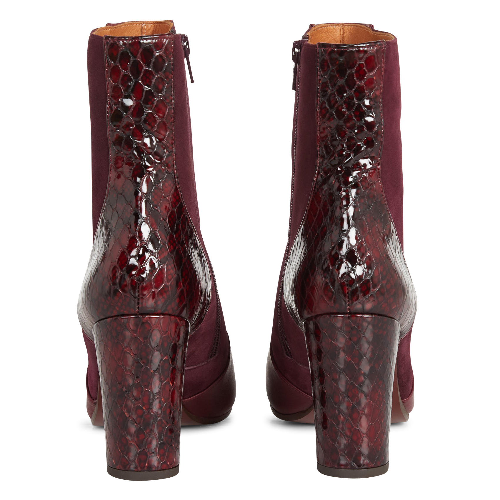 EDDI - Bottines aspect croco en cuir| Multicolore