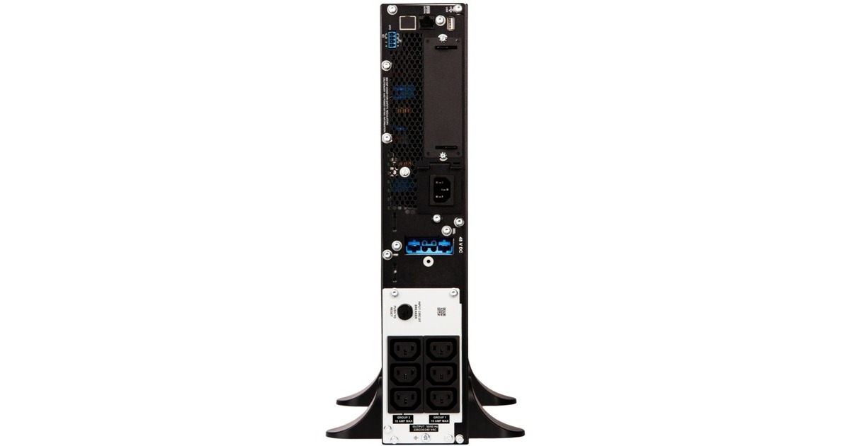 APCSmart-UPS On-Line SRT1500XLI - Noodstroomvoeding ups  (Zwart, 6x C13 uitgang, tower, 1500VA)