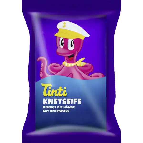 Knetseife gelb, grün, lila (Puk)