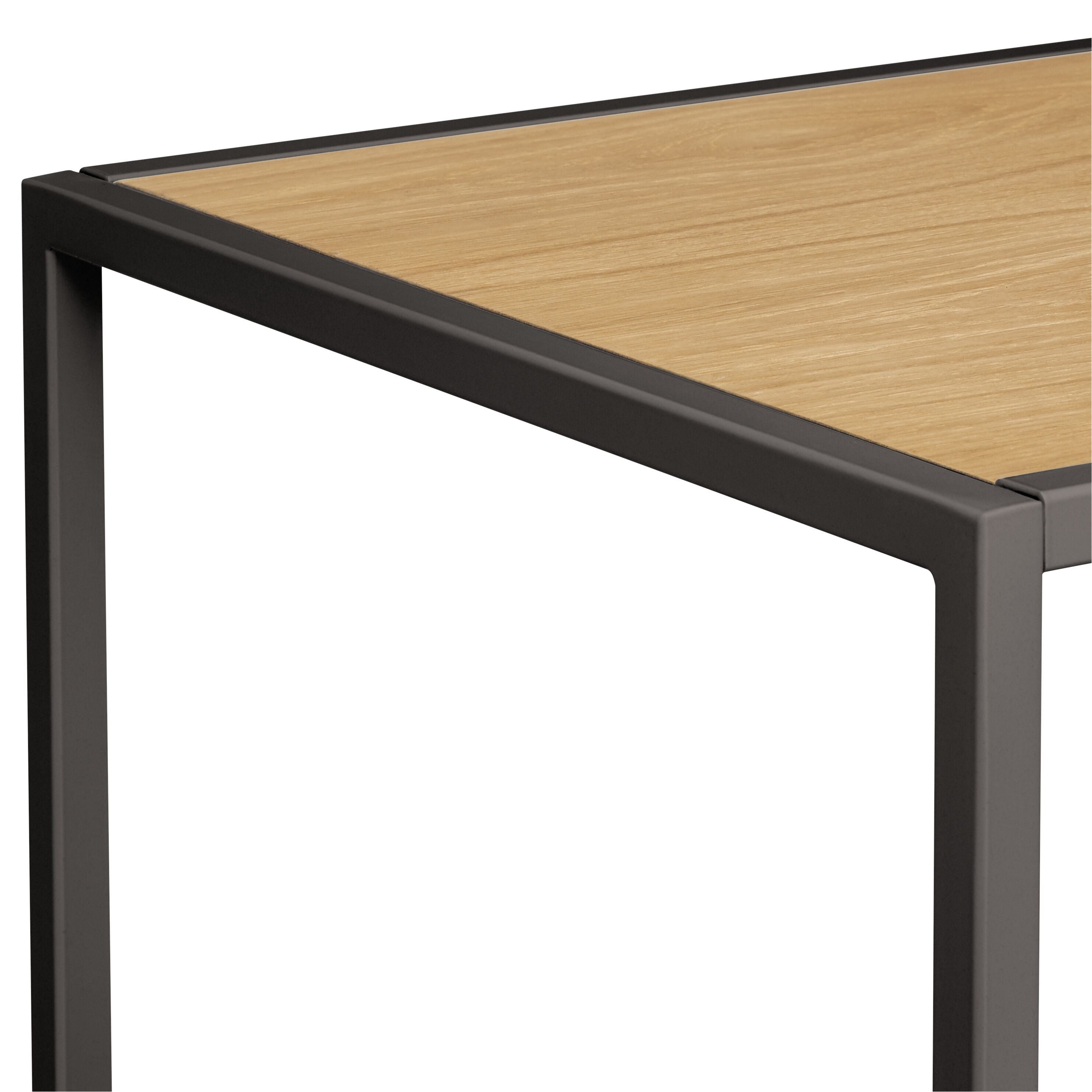 SEVEN Highboard - Eiche furniert / B: 93.2 cm x T: 39.0 cm x H: 116.0 cm