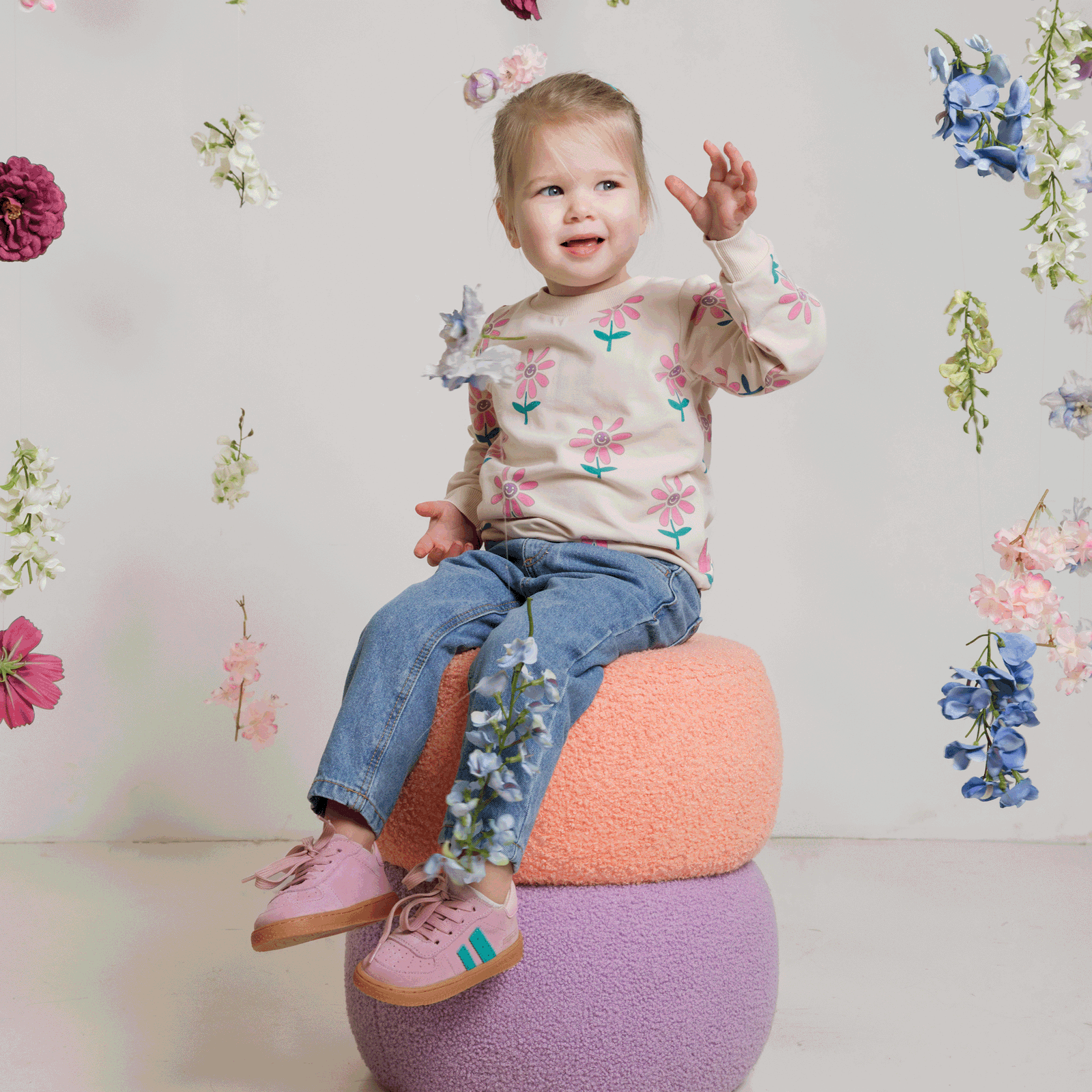 Shoesme roze sneakertje Microfiber leer, Suède | Meisjes schoenen