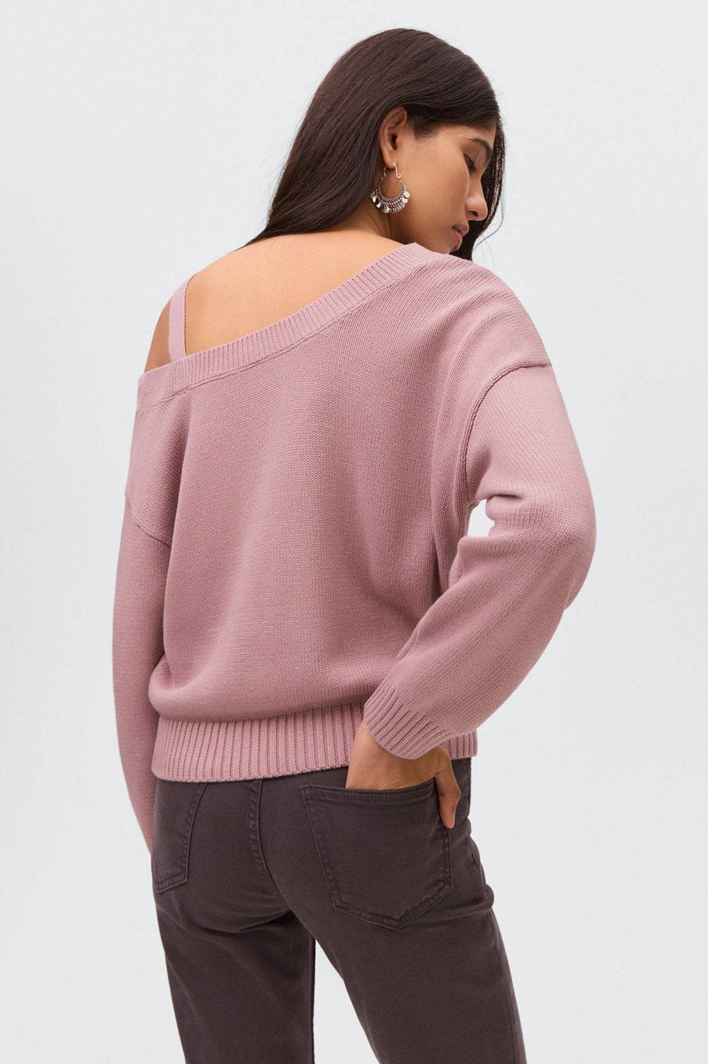 MANGO TEEN trui roze fijn gebreid