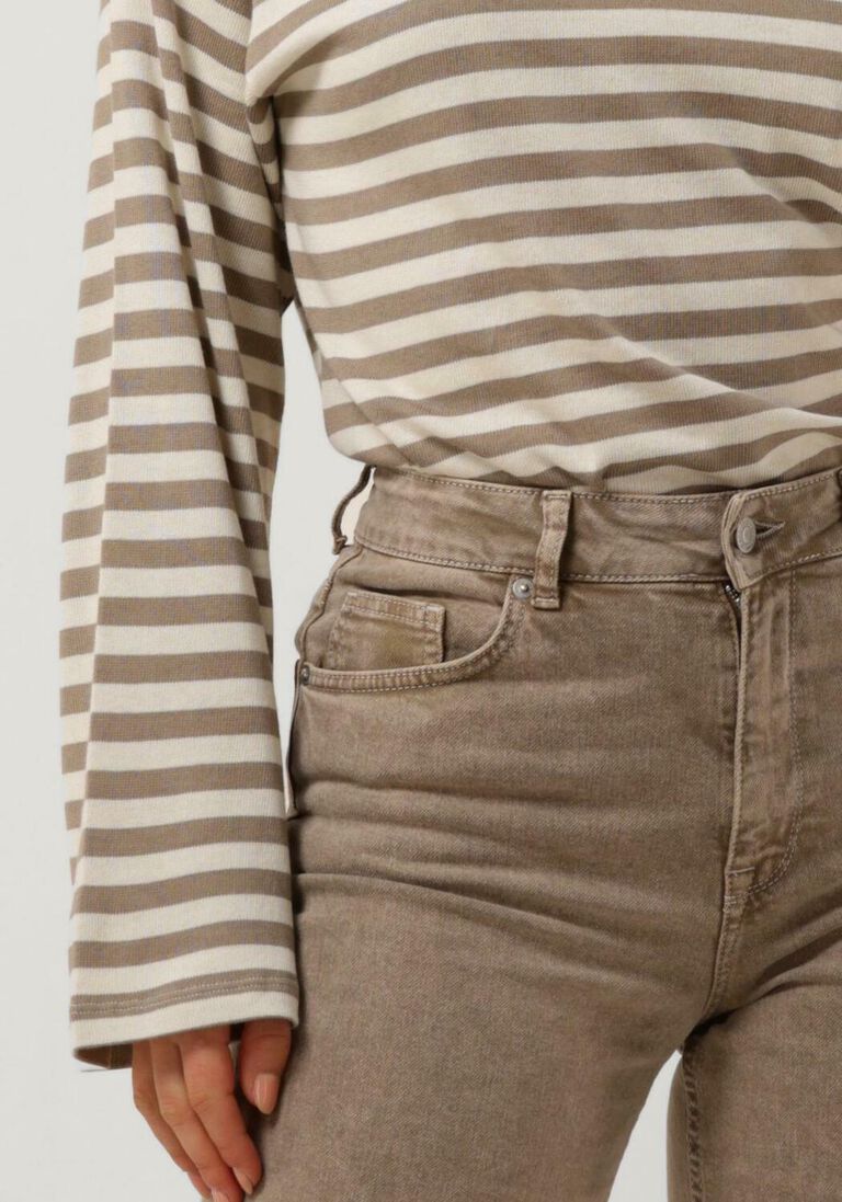 SELECTED FEMME beige selected femme wide jeans slfalice-cora hw latte denim wide jeans