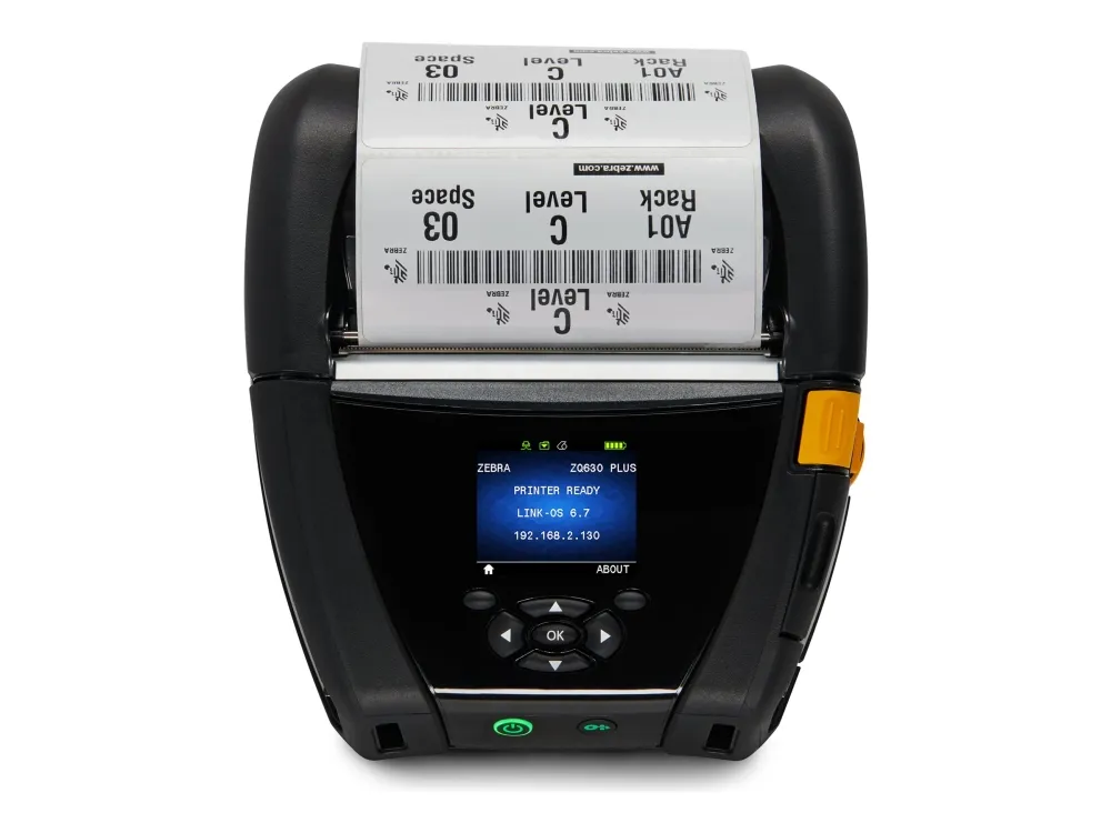 Zebra ZQ600 Series ZQ630 Plus - Etiketprinter - direkte termisk - Rulle (11,2 cm) - 203 dpi - op til 115 mm/sek. - USB, NFC, RS232C, Wi-Fi(ac), Bluetooth 4.2