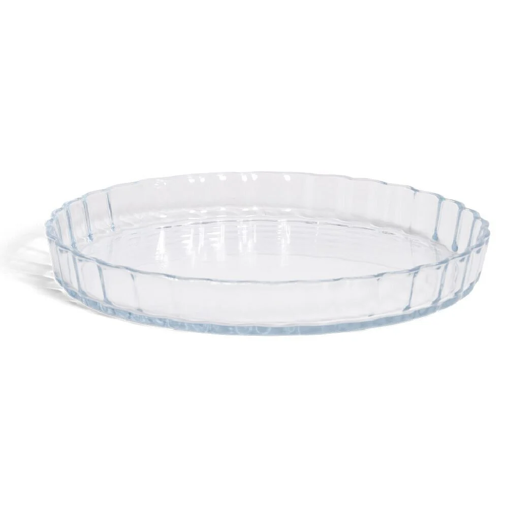 Plat en verre borosilicate x2 - Ø22,6cm et Ø27cm