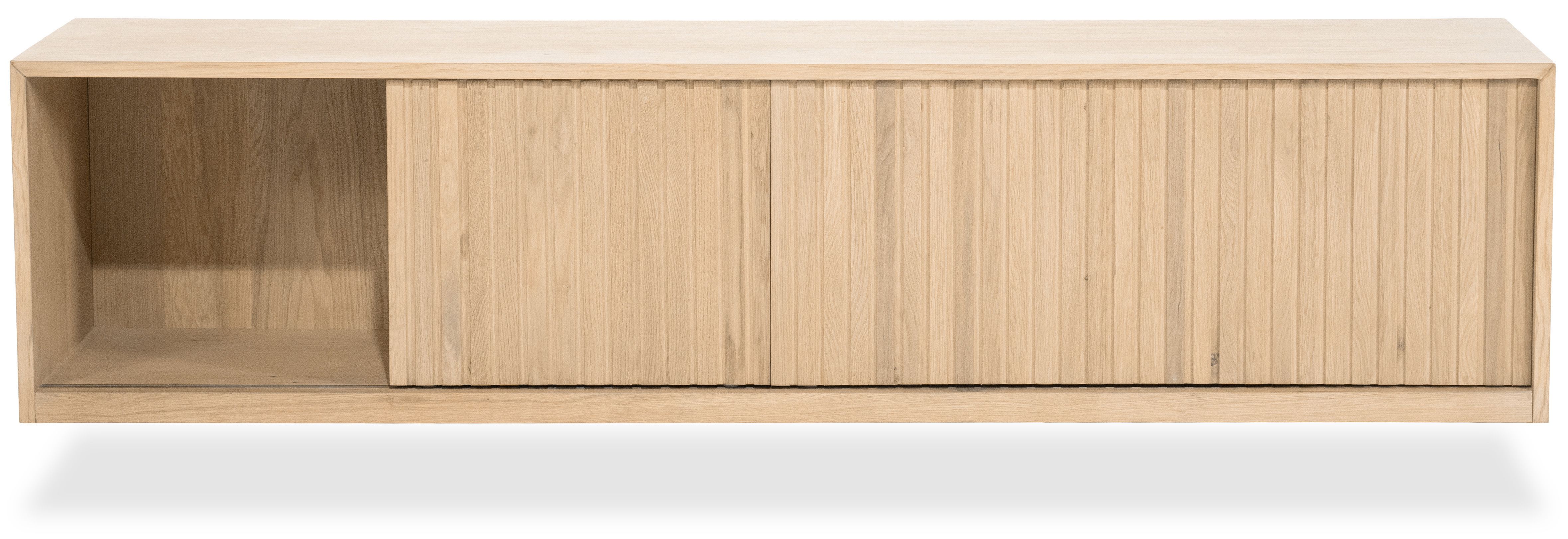 Hangend tv-meubel 96380 naturel Milo B180 x D42 x H43 cm