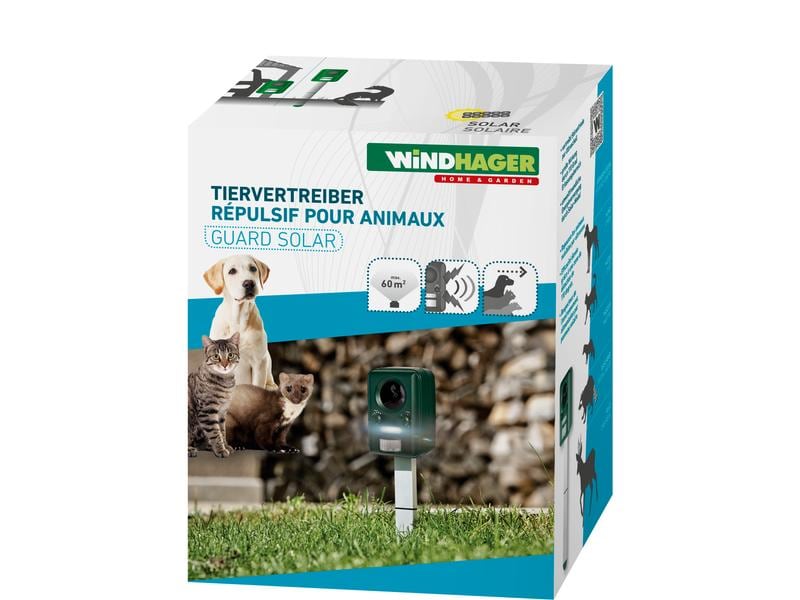 Windhager Tiervertreiber Guard Solar 1 Stück Tier-Abwehrgerät