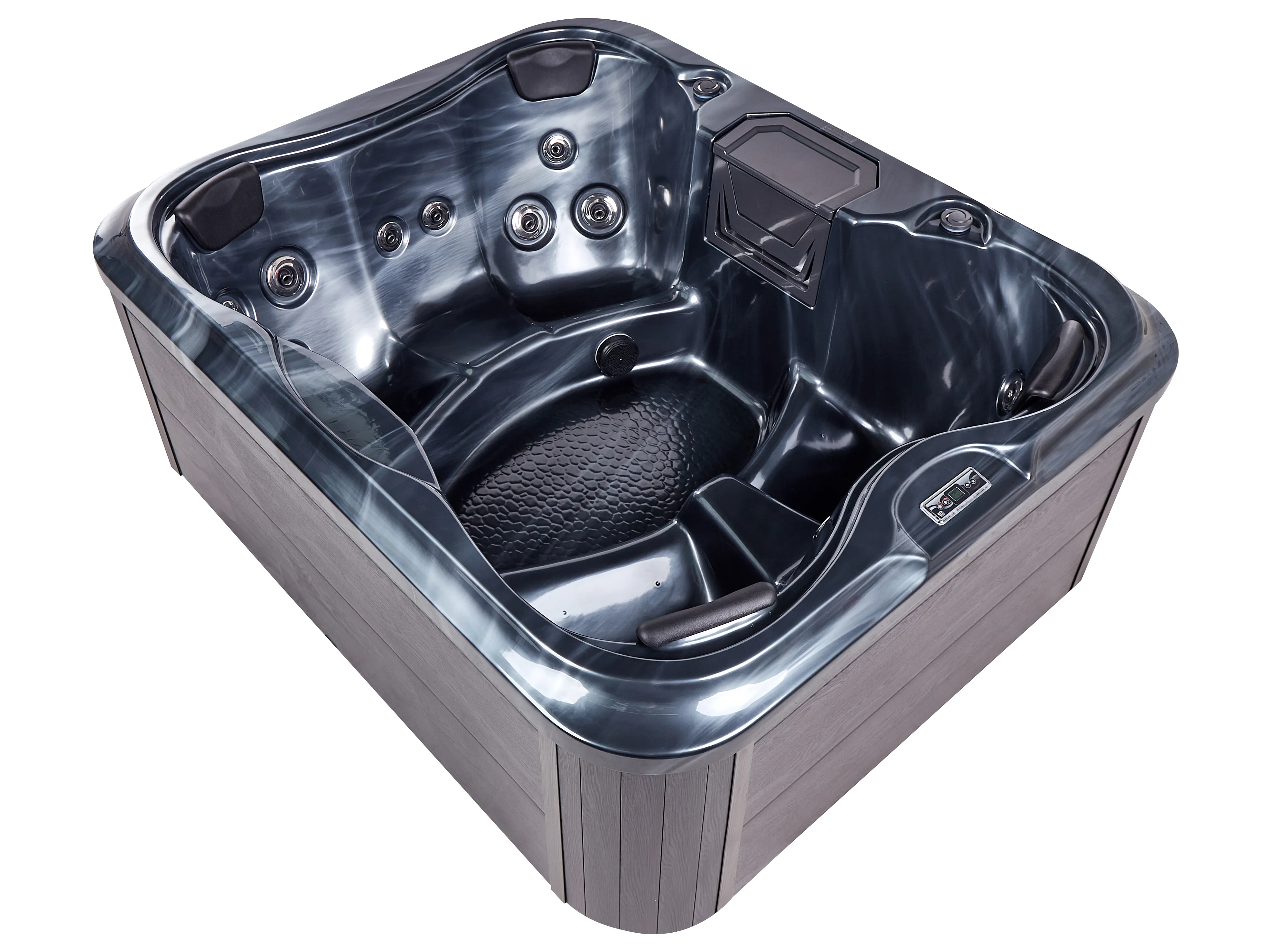 Buiten hottub met LED ARCELIA Grijs