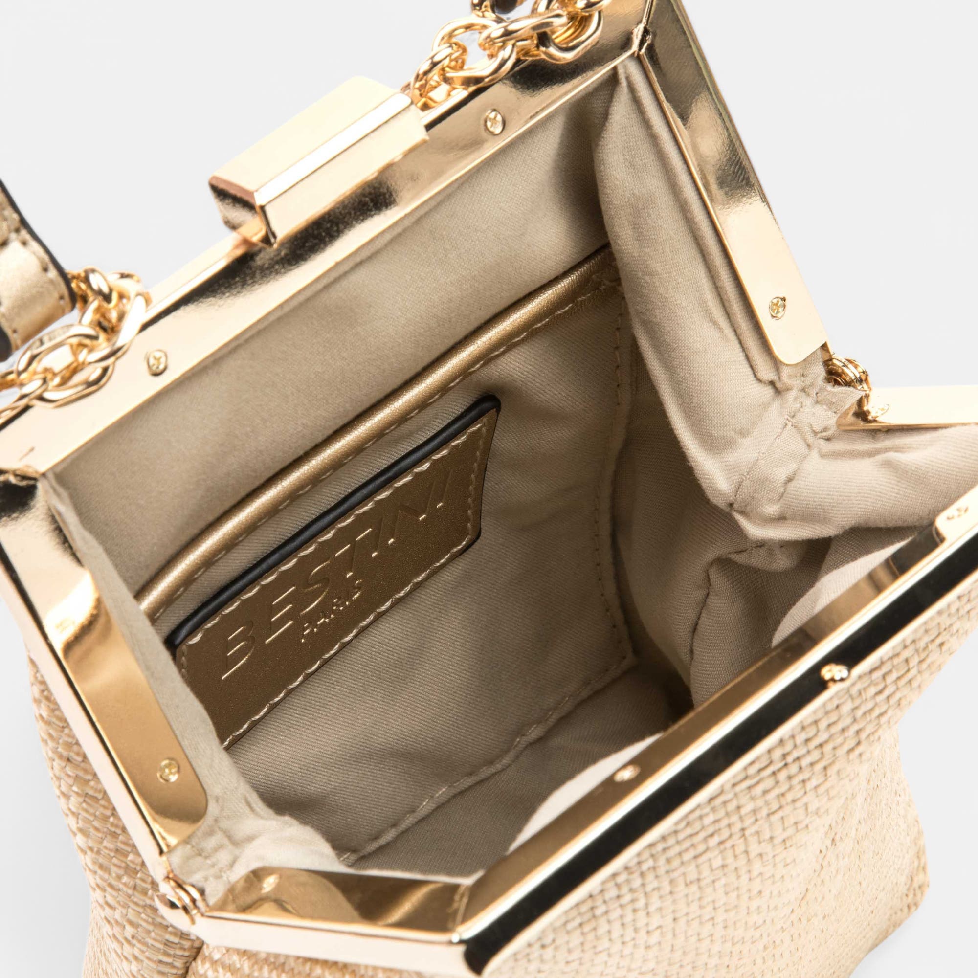 Sac bandoulière or