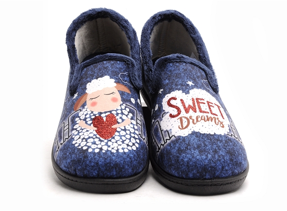 Plumaflex roal chaussons femme r12215 bleu