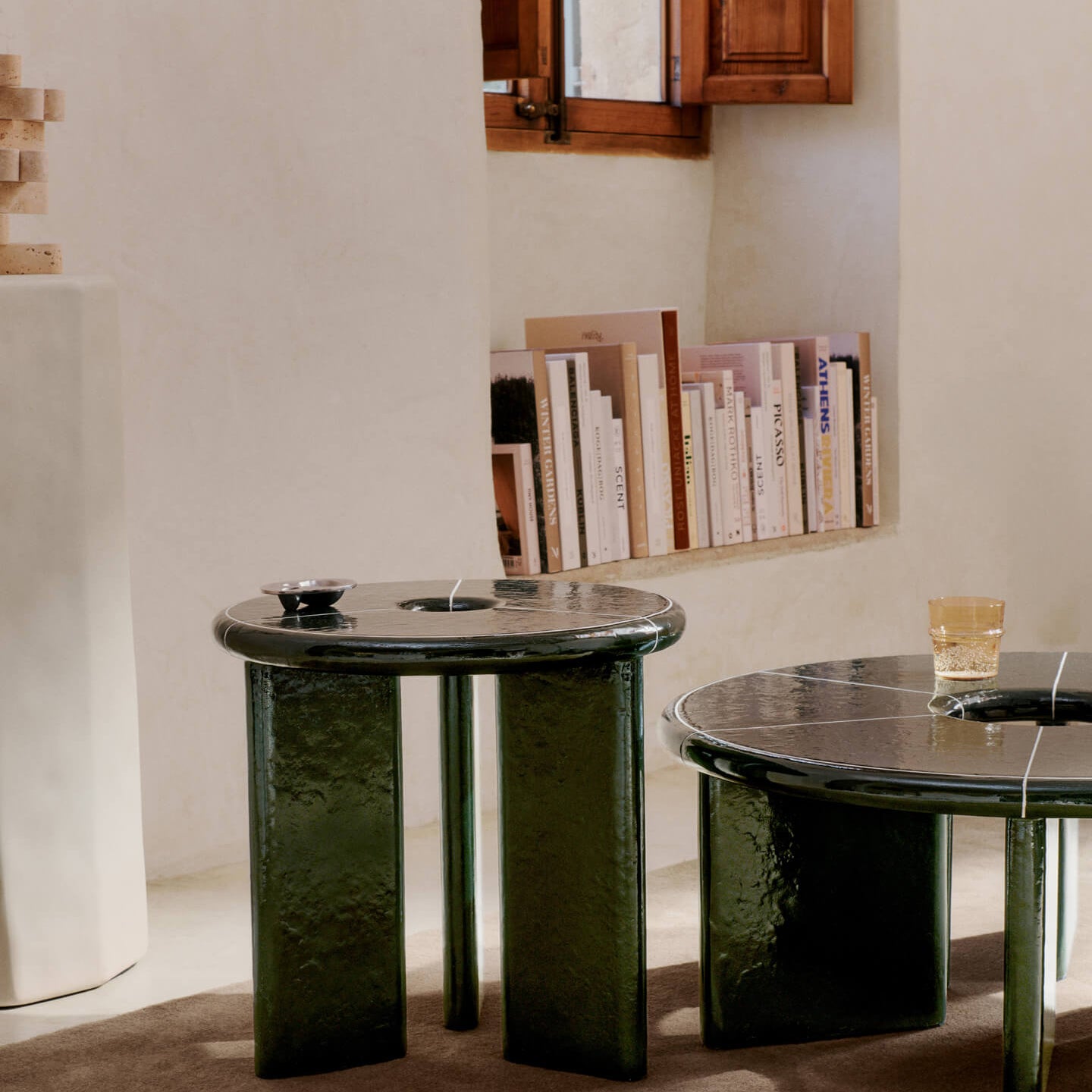 Ferm Living Deya Salontafel - Donkergroen