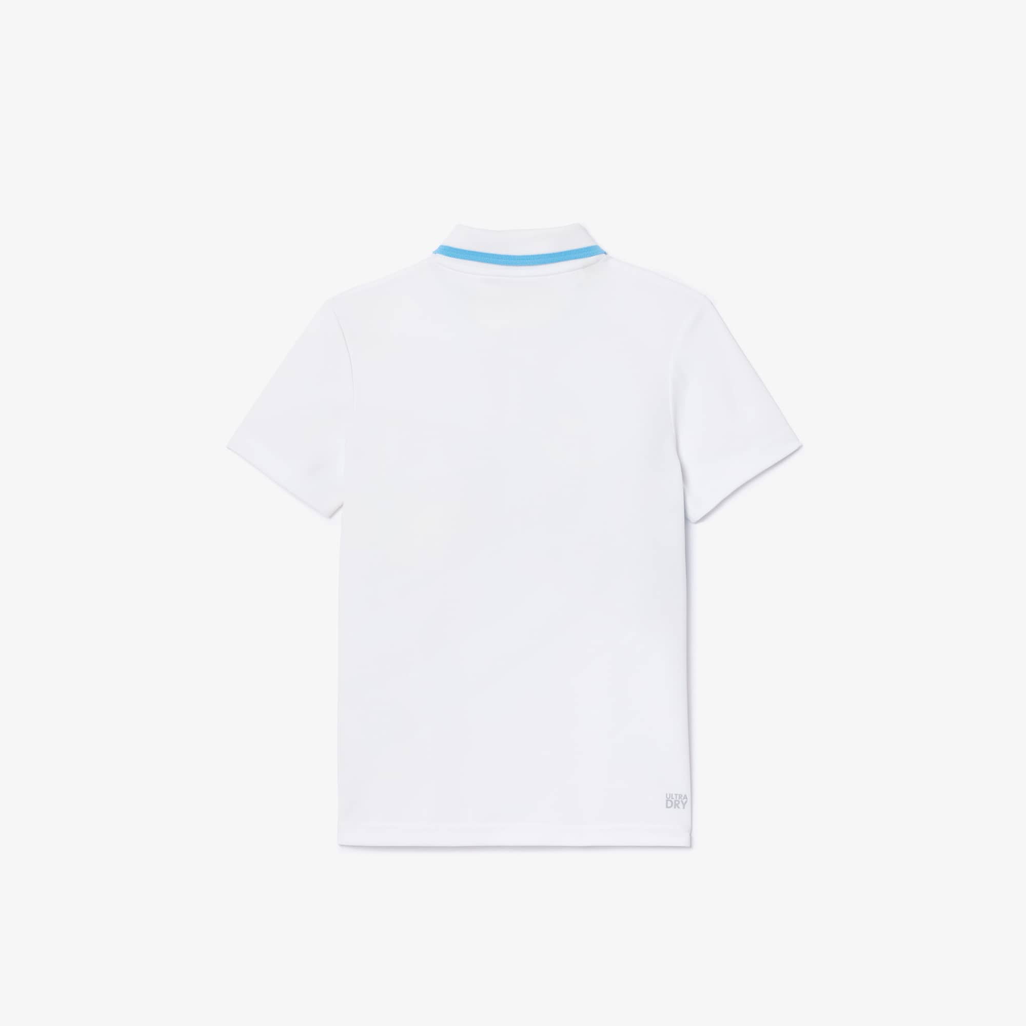 Polo Tennis rayé en piqué Ultra-Dry Polos - Blanc - Lacoste - Garçon