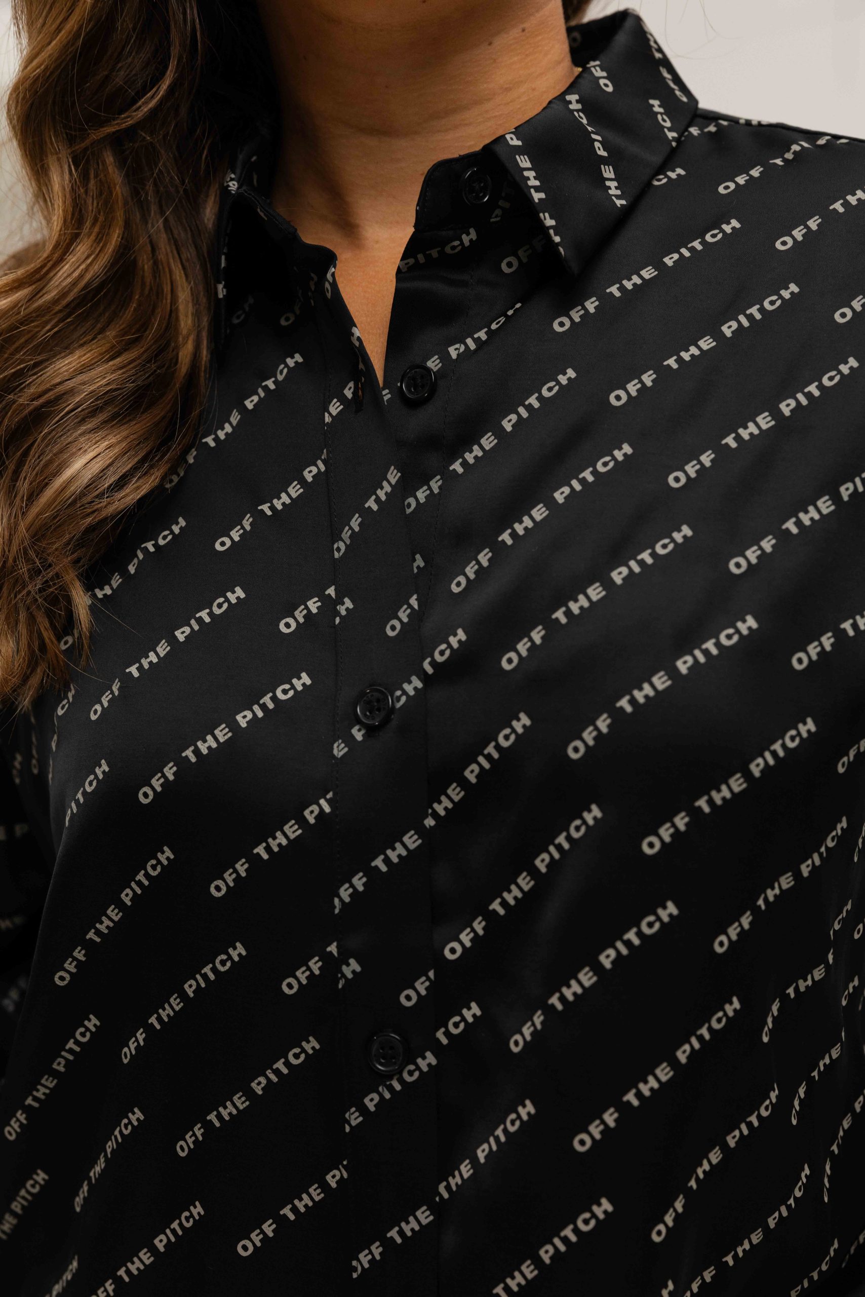 Off The Pitch Satin Paige Set Dames Zwart