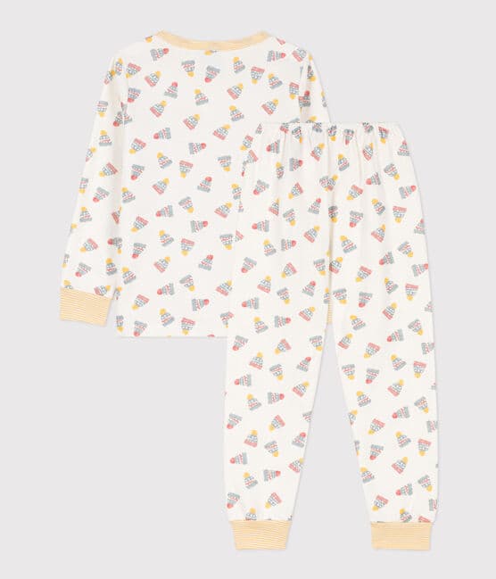 Pyjama imprimé bonnet en molleton