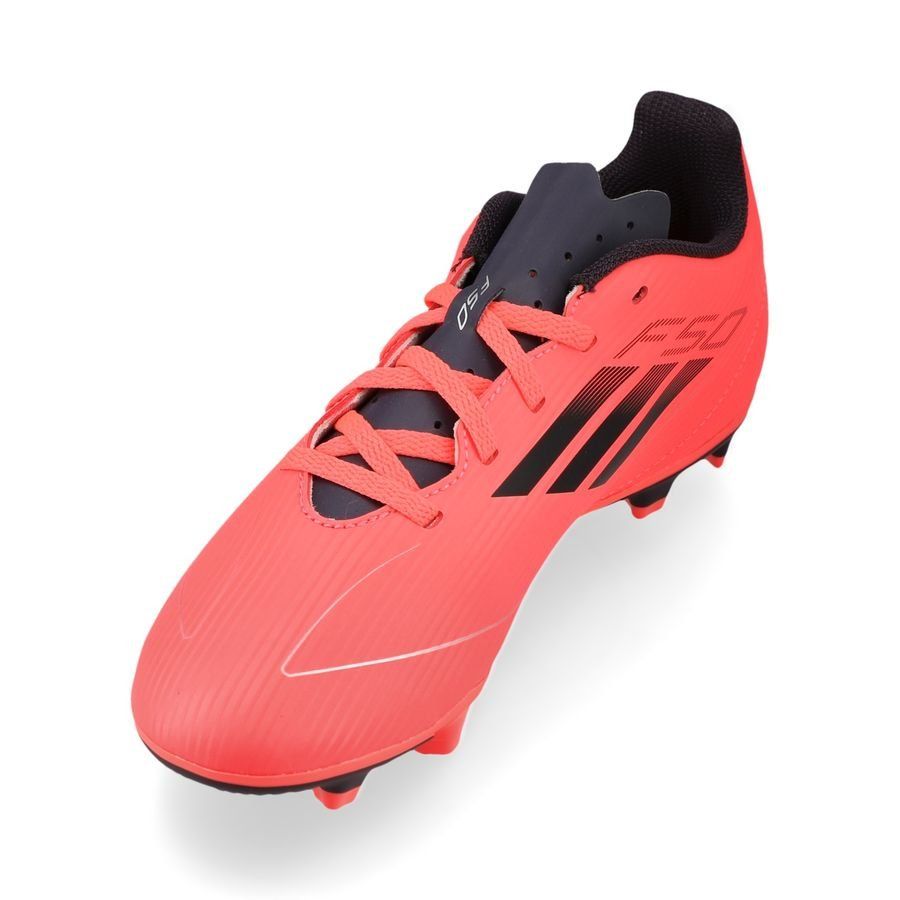 adidas F50 Club FxG Vivid Horizon - Turbo/Aurora Black/Argenté Enfant