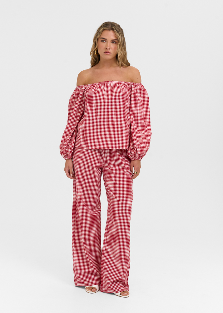 Perla blouse rood