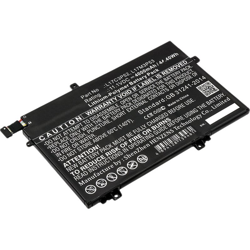 DLH Batterie Li-ion 11.1V 4000mAh 45Wh - 01AV463 / 01AV464 / 01AV465 / 01AV466 / L17C3P52 / L17M3P53 / L17M3P54 / SB10K97610 / SB10K97612 / SB10K97613