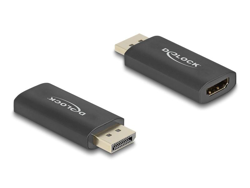 Delock Adapter aktiv, 8K/60Hz DisplayPort - HDMI Delock Aktiver DisplayPort 1.4 zu HDMI Adapter 8K mit HDR Funktion