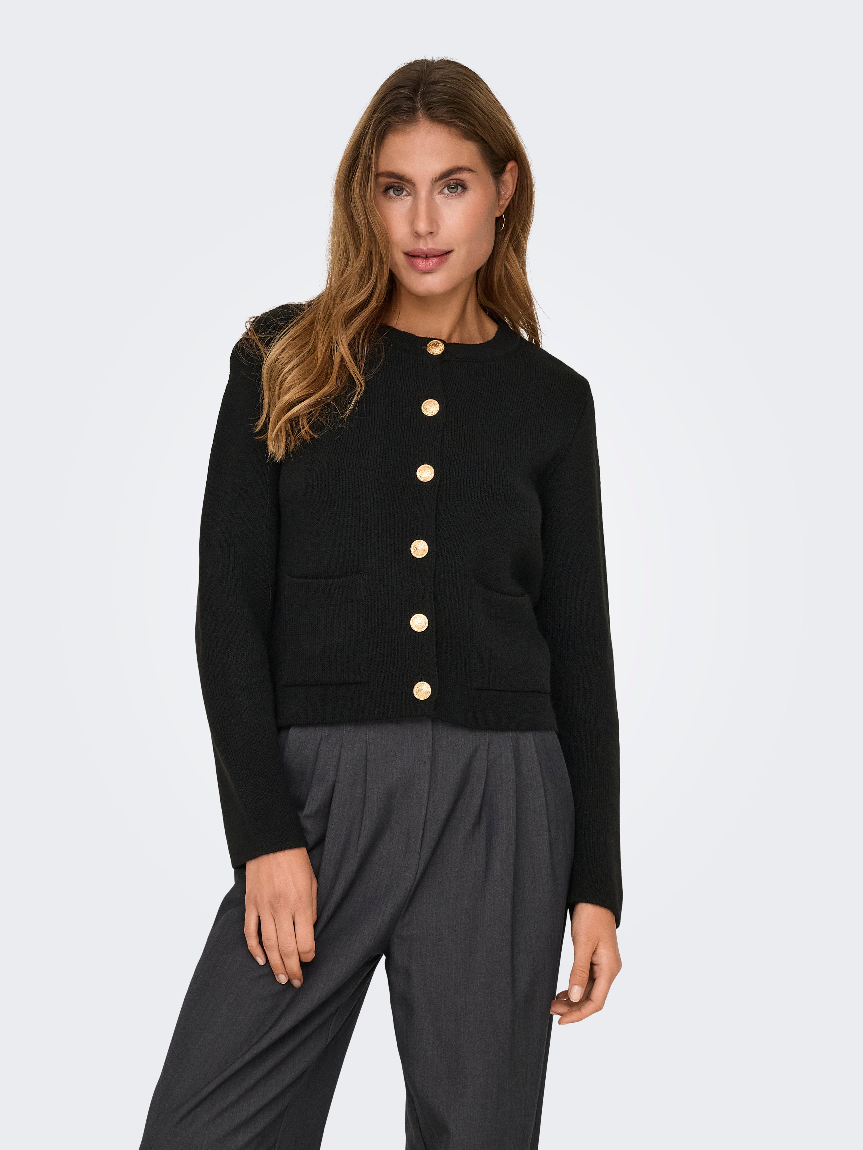 JDYKIM Strickjacke Black