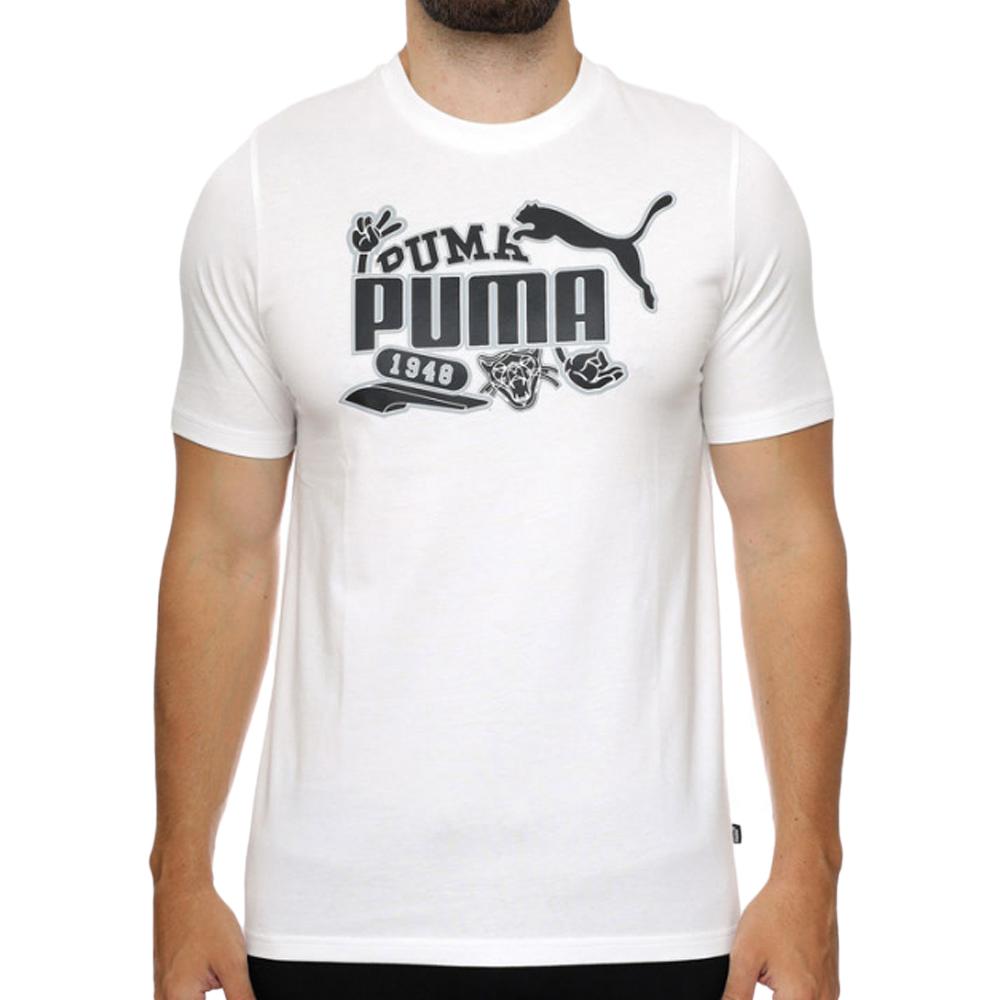 Puma T-shirt Blanc Homme Puma 674476