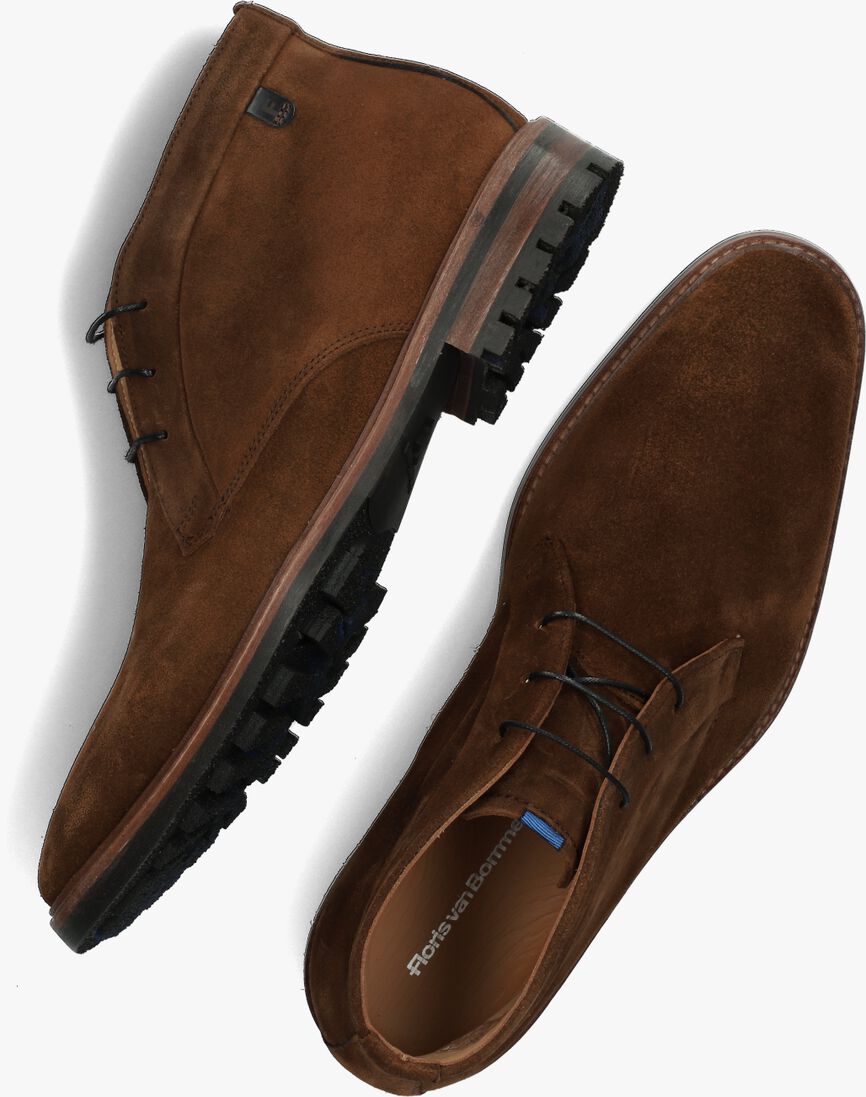 FLORIS VAN BOMMEL cognac floris van bommel nette schoenen sfm-50091