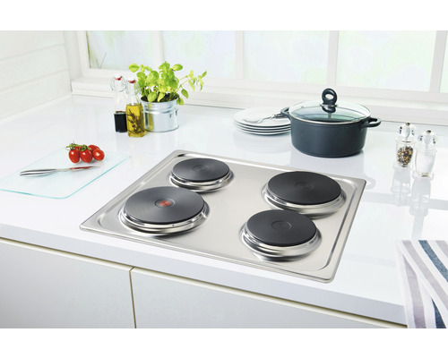 PKM ovenset met elektrische roestvrijstalen kookplaat BIC3 I-KP-IX-2/2, bruikbaar volume 55 l