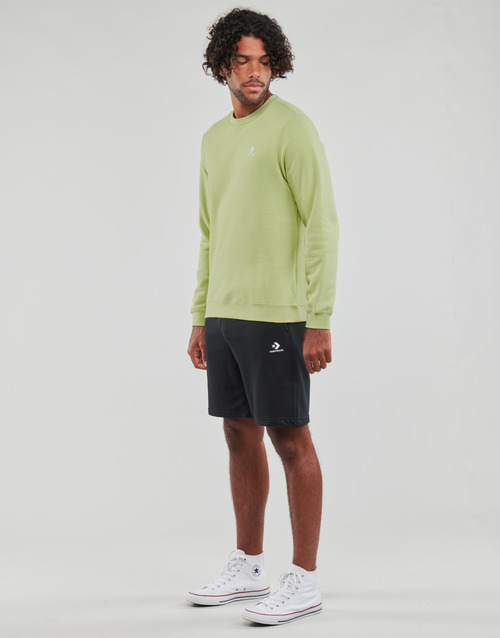 Converse - GO-TO EMBROIDERED STAR CHEVRON FLEECE CREW SWEATSHIRT - Vert