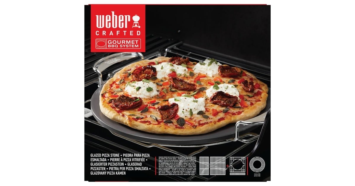 WeberCRAFTED Gourmet BBQ System-geglazuurde pizzasteen  (Grijs)