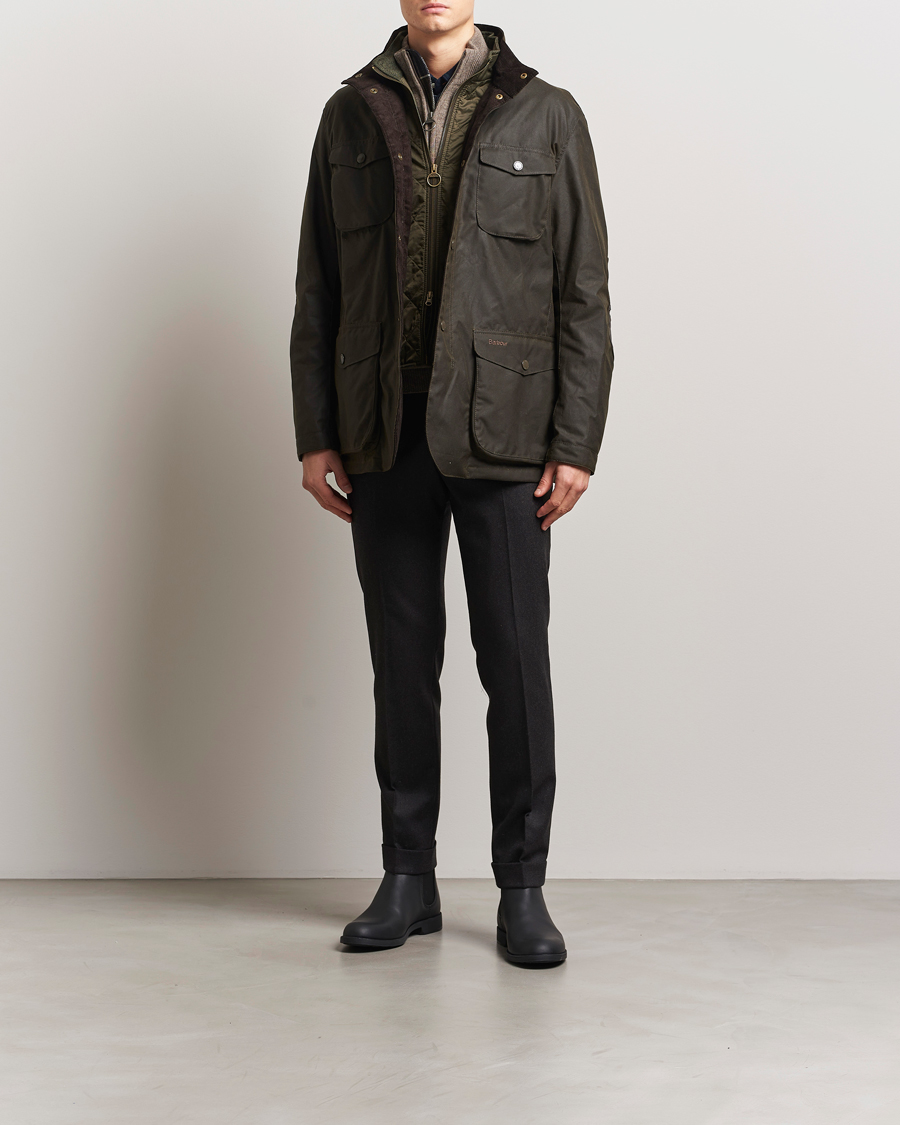 Barbour Lifestyle Ogston Waxed Jacket Olive