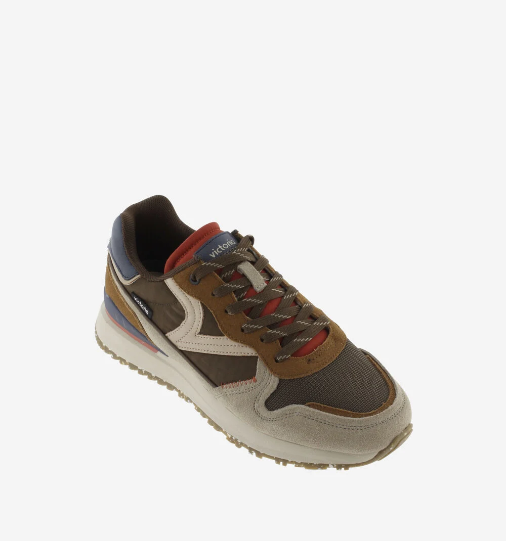 LEGGERA CASUAL Baskets homme à semelles recyclées MARRON