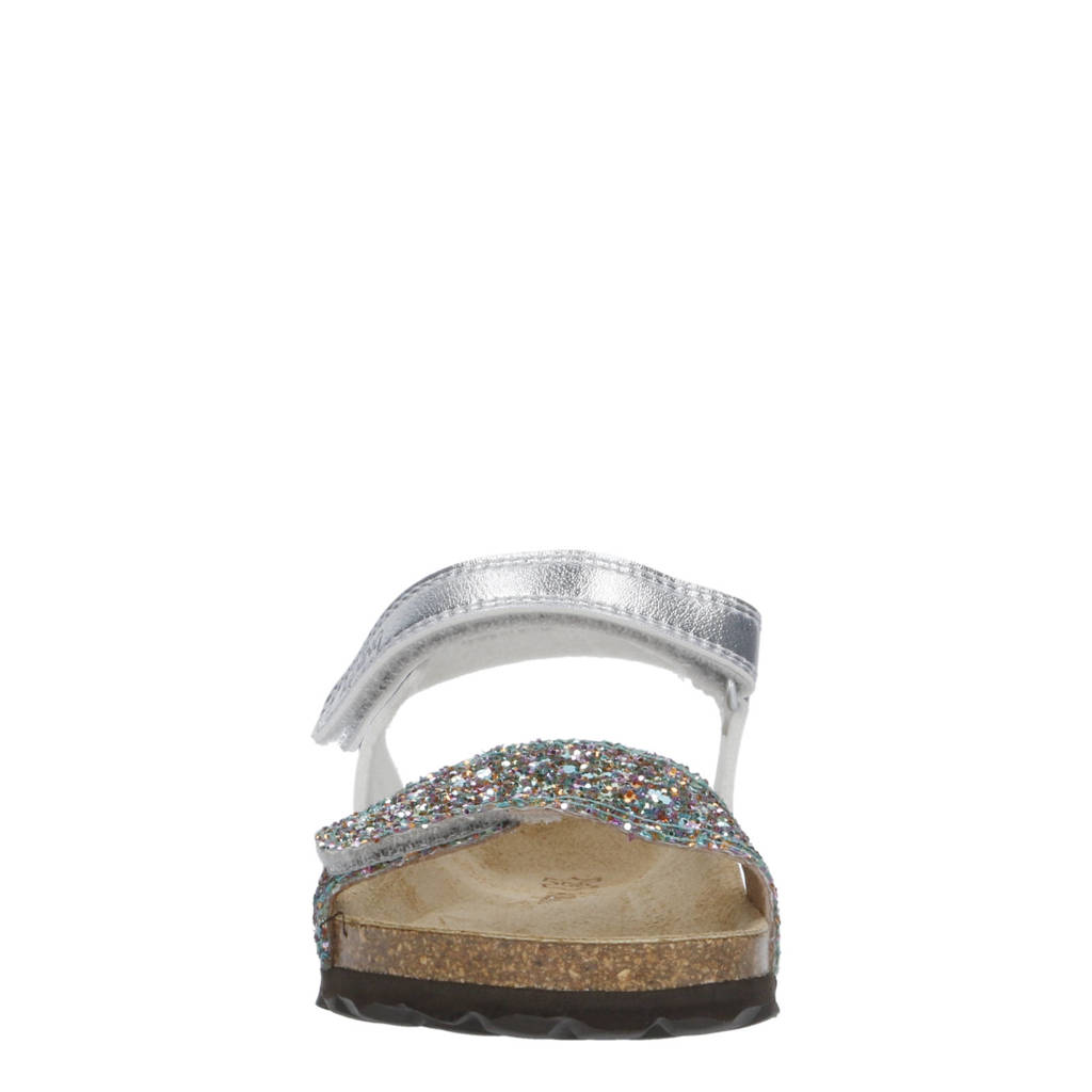 Kipling Marjorie 3sandalen met glitters zilver